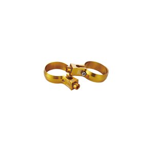 Seat post bottle cage clamp 31,6mm, gold, 6061AL