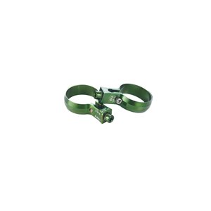 Seat post bottle cage clamp 31,6mm, green, 6061AL