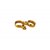 Seat post bottle cage clamp 34,9mm, gold, 6061AL