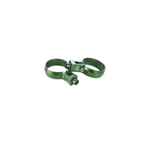 Seat post bottle cage clamp 34,9mm, green, 6061AL