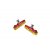 Brake shoe red with SWISS STOP Yellow King Brakepads, for CB1&C7 and compatibel with Shimano 