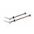 Road Grooving skewers with TI Axle, silver 