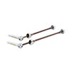 Road Grooving skewers with TI Axle, silver 