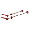 MTB Grooving skewers with TI Axle, red 