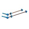 MTB Grooving skewers with TI Axle, blue 