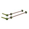 MTB Grooving skewers with TI Axle, green 