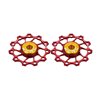 Jockey wheel ultra (pair), 10T red, SS bearing