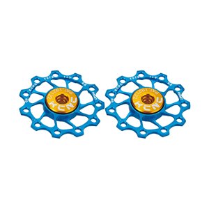 Jockey wheel ultra (pair), 10T blue, SS bearing