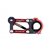 Shock Absorber, anodized black&red, for bicycle electronic devices