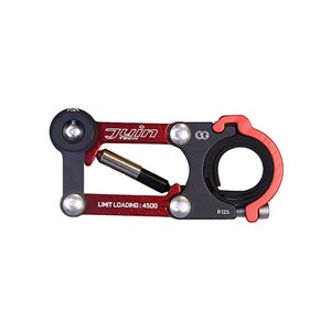 Shock Absorber, anodized black&red, for bicycle electronic devices