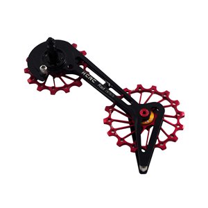 Jockey wheel system SRAM, CE, Red, for SRAM 10S/11S, 14+16T with ceramic bearing