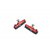 Brake shoe red, CNC with Ti-bolt, with SWISS STOP BLACK PRINCE Brakepads, for CB1/3/4/7/10/11/12 and compatibel with Shimano
