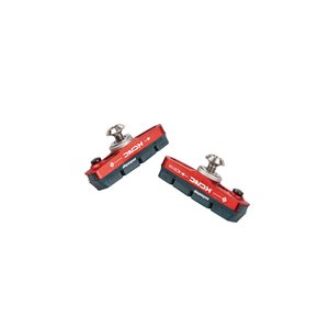 Brake shoe red, CNC with Ti-bolt, with SWISS STOP BLACK PRINCE Brakepads, for CB1/3/4/7/10/11/12 and compatibel with Shimano
