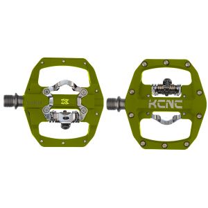KCNC FR TRAP Clipless Pedal, ygreen, dual side, CroMo Spindle, 184g