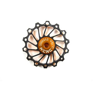 Jockey wheel narrow/wide, 14T black, SS bearing