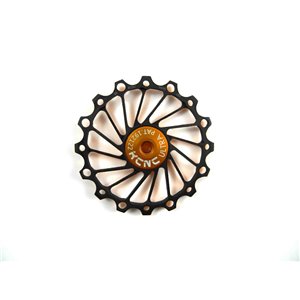 Jockey wheel narrow/wide, 16T black,Ceramic bearing