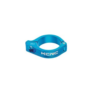 Front derailleur clamp 28,6mm, 3° blue (w/alloy shim)