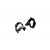 Cable housing clips, black (10 pcs)