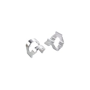 Cable housing clips, silver (10 pcs)