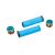 lock-on Handlebar grip, blue with green alloy lock ring