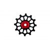 NOW8 ILARON NW 12T Best Pulley, black-red, AL7075-T6