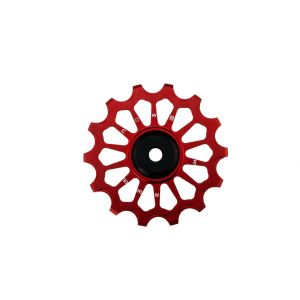 NOW8 ILARON NW 14T Best Pulley, red-black, AL7075-T6