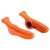 Ergonomic bar end, bright orange