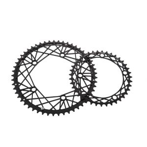 K4 chainring ROAD, black, 53T, 130BCD-5arm/6mm Thickness 