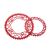 K4 chainring ROAD, red, 53T, 130BCD-5arm/6mm Thickness 