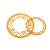 K4 chainring ROAD, gold, 39T, 130BCD-5arm/5mm Thickness 