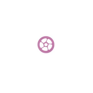 Derailleur cable pulley, pink