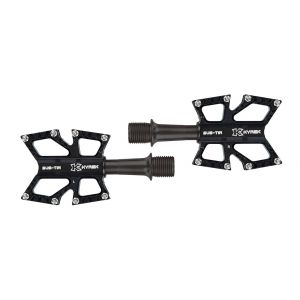 KCNC Road Platform Pedal, TI/DLC Spindle, black,