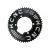 Rotex, Black, Shimano 11S 4arm 110bcd-53T, Chainring for Road 