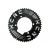 Rotex, Black, Shimano 11S 4arm 110bcd-52T,Chainring for Road 