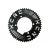 Rotex, Black, Shimano 11S 4arm 110bcd-50T, Chainring for Road