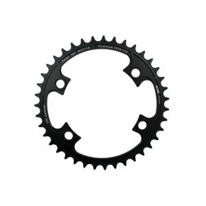 Rotex, Black, Shimano 11S 4arm 110bcd-39T, Chainring for Road 