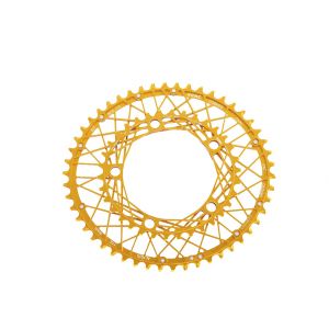 K6 oval chainring ROAD gold, 50T, 110BCD-5arm/6mm thickness 