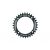 SCOPE chainring black 34T, 104bcd narrow wide design 