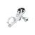 GOPro camera mount for Garmin, silver 