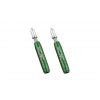 In-line shift cable adjuster, green (pair)