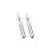 In-line shift cable adjuster, silver (pair)