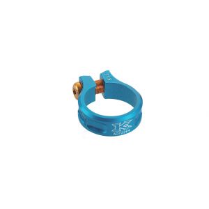 MTB screw Clamp, 38,2mm blue, SC 11