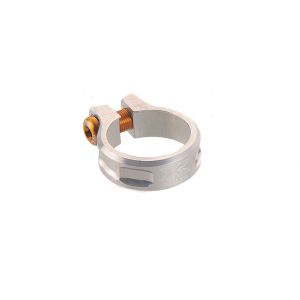 MTB screw Clamp, 38,2mm silver, SC 11