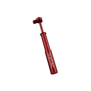 Mini hand pump, KOTO7, red, 90° head