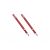Valve extenders french core red, 85mm (pair) 