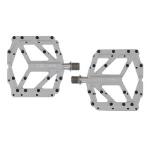 KCNC PEDIA 2, Slim MTB/BMX silver, Platform Pedal, SS/TiN Spindle