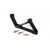 X7 disk brake adaptor black, PM160-PM254