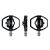 NOW8 Kombipedal LIGILO M45 dual side, black, 365g/pr, CroMo Axle, 6 Pins, 96*98*18