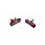 Bremsschuh rot mit Roten Bremsbelägen, für CB1/3/4/7/10/11/12 und kompatibel mit Shimano