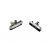Bremsschuh silber mit Roten Bremsbelägen, für CB1/3/4/7/10/11/12 und kompatibel mit Shimano
